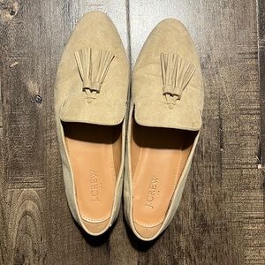 JCrew Tan Tassel Loafers